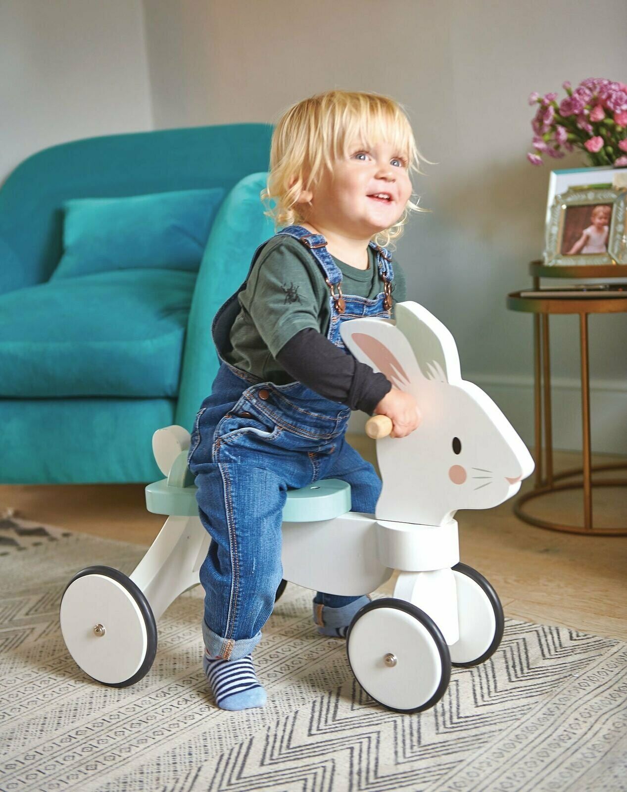 Playful Running Rabbit Ride On