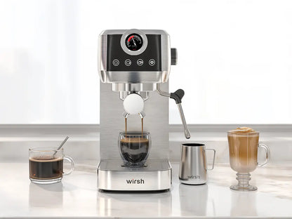 Espresso Machine | Home Barista Plus with Pressure Gauge & Steam Wand